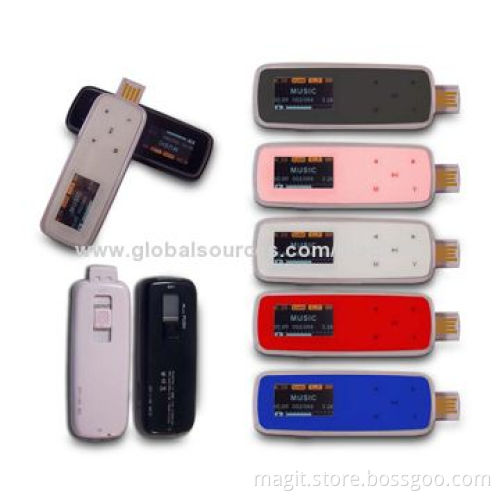 Flash MP3 Player with LCD Display and FM Radio, Supports Multi-language